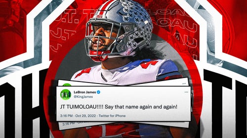 LEBRON JAMES Trending Image: Ohio State's J.T. Tuimoloau breaks social media with performance vs. Penn State